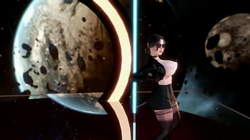 Gadis Korea Berpaha Montok Menari Dengan Gerakan Menggoda Dalam Video 3d