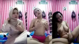 Jilbab Basah Digoyang, Payudara Ayang Diremas Sampai Mengeras