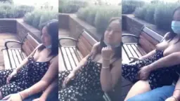 Goyang Payudara Dan Celah Basah Di Taman Malam