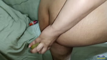 Penetrasi Ganda Terbaik: Mentimun Dan Dildo Untuk Dubur Dan Memek Dalam Rispan Panas Istri India Bbw Gemuk Dengan Audio Hindi Jelas