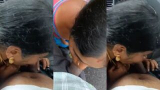 Gadis India Selatan Memberikan Blowjob Panas Di Dalam Mobil Di Tempat Terbuka