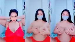Tante Azza Tobrut Live, Ngenakin Toket Sampe Desah-desah Bikin Makin Tegang.