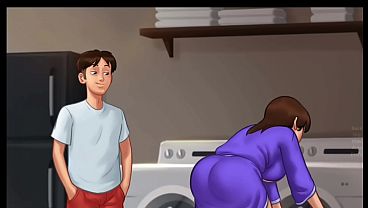Malam Musim Panas Rahasia [v21.0.0] | Ibu Tiri Ngintipin Diam-diam (18+) | Novel Visual Dewasa