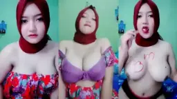 Host Cewek Hijab Merah Toket Gede