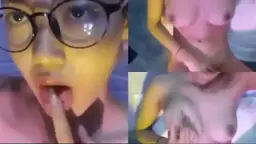 Kacamata Montok Bikin Kontol Ngeces Lihat Toket Gede.