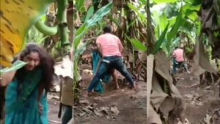 Pasangan Kolhapuri Main Basah Di Kebun Pisang, Ngewe Liar Di Alam Terbuka